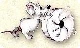 Maus mit Mahlstein